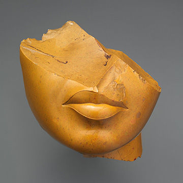 Fragment of a queen's face