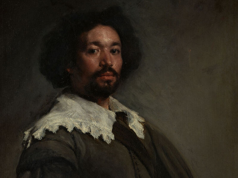 a Detail of Diego Velazquez's Portrait of Juan de Pareja.